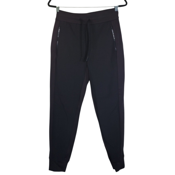 Athleta Headlands Hybrid Trek Jogger Pants Black Size 4 Zip Pockets Travel - Picture 6 of 16